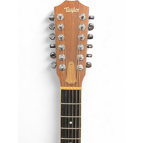 Used 2003 Taylor 455CE Left Handed Natural 12 String Acoustic Electric Guitar