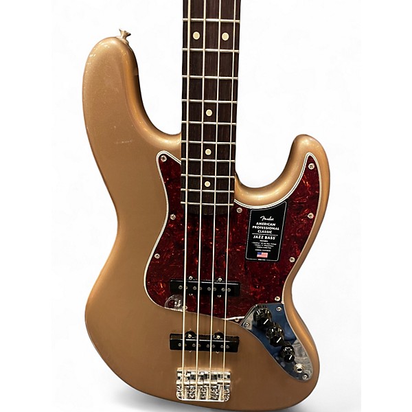 Used Fender AMERICAN PROFESSIONAL CLASSIC JAZZ CHAMPAGNE Electric Bass Guitar