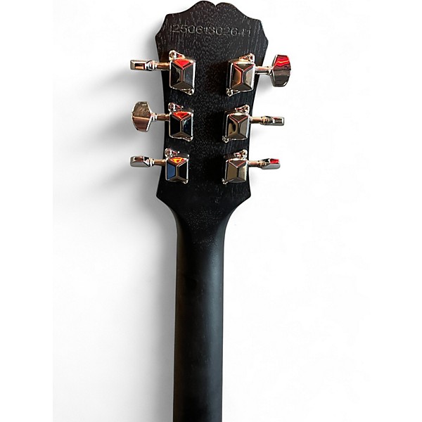 Used 2017 Epiphone LES PAUL MELODY MAKER E1 Satin Black Solid Body Electric Guitar