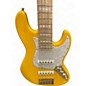 Used Bass Mods NATE PHILIPS SIGNATURE BASS Graffiti Yellow Electric Bass Guitar