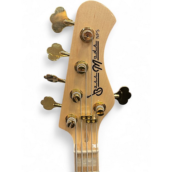 Used Bass Mods NATE PHILIPS SIGNATURE BASS Graffiti Yellow Electric Bass Guitar