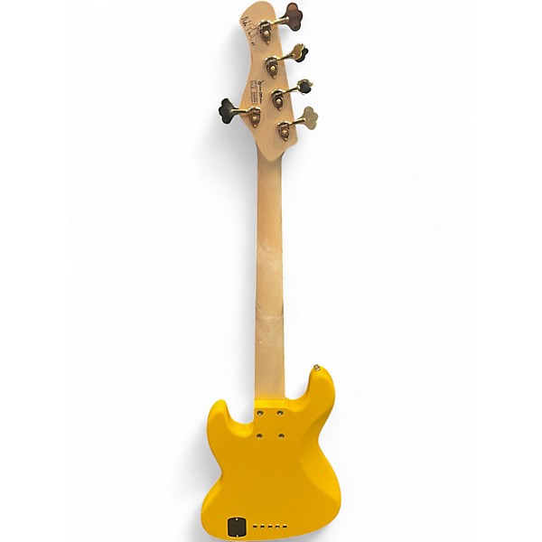 Used Bass Mods NATE PHILIPS SIGNATURE BASS Graffiti Yellow Electric Bass Guitar