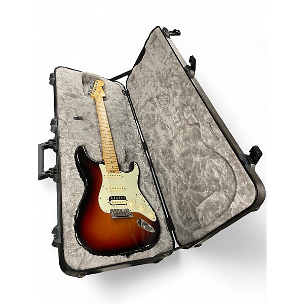 Used Fender American Elite Stratocaster HSS Shawbucker 3 Tone Sunburst Solid Body Electric Guitar