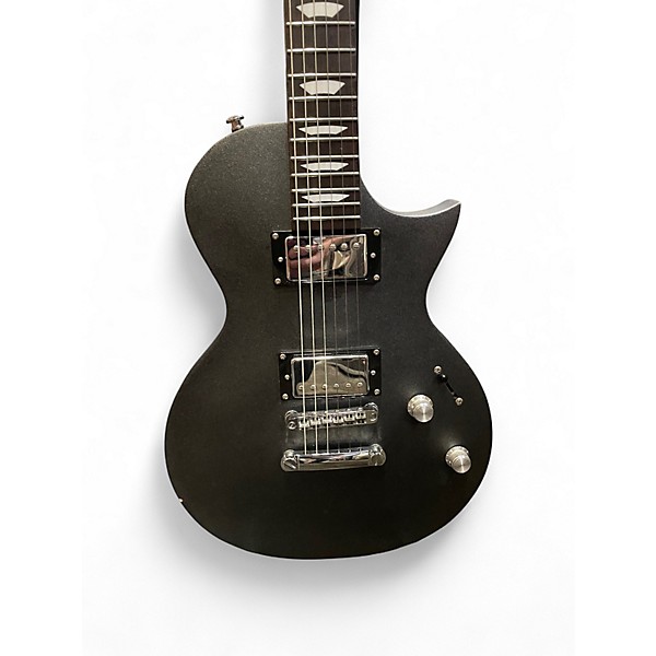 Used Eart LP610 Gunmetal Gray Solid Body Electric Guitar