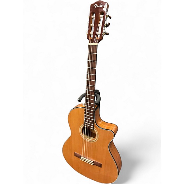 Used 2024 Fender CN-140SCE Natural Classical Acoustic Electric Guitar