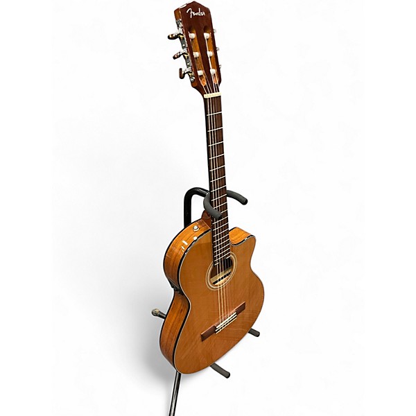 Used 2024 Fender CN-140SCE Natural Classical Acoustic Electric Guitar
