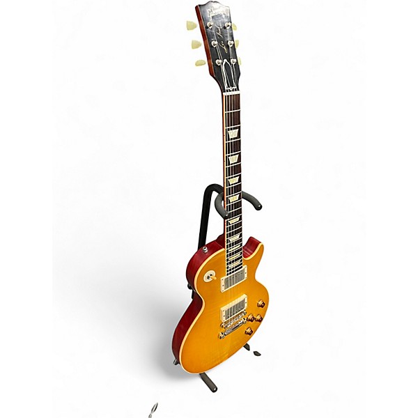 Used Gibson LPR8 1958 Les Paul Reissue Lemonburst Solid Body Electric Guitar