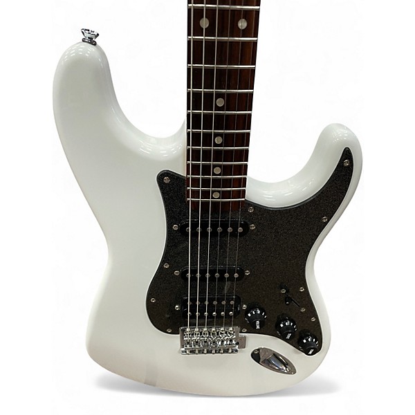 Used Squier Affinity Series Stratocaster HSS Olympic White Solid Body Electric Guitar
