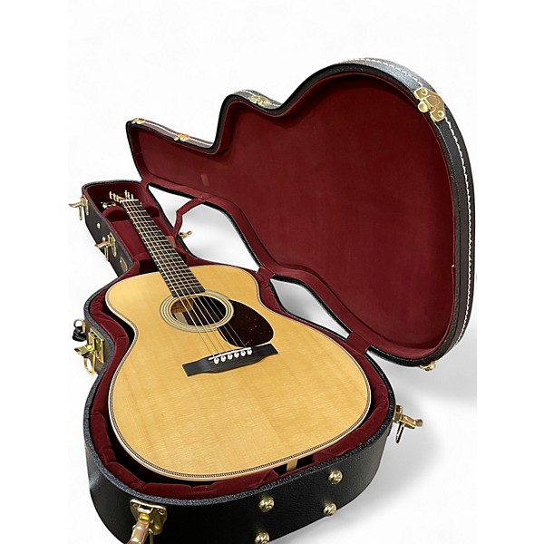 Used Martin OM-28 Modern Deluxe Natural Acoustic Guitar