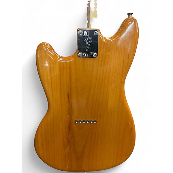 Used Fender Mustang 90 Aged Natural Solid Body Electric Guitar