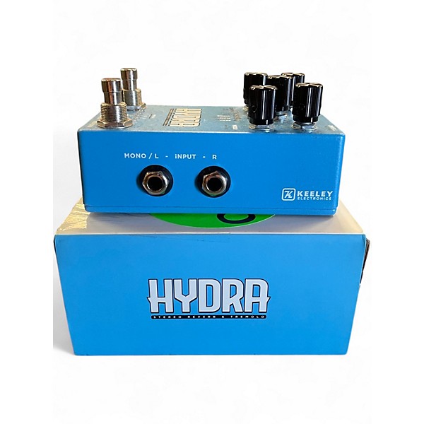 Used Keeley Hydra Stereo Reverb and Tremolo Effect Pedal
