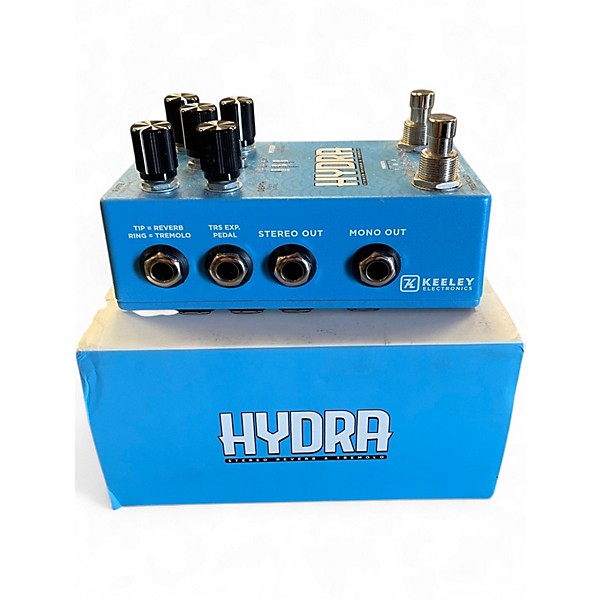 Used Keeley Hydra Stereo Reverb and Tremolo Effect Pedal
