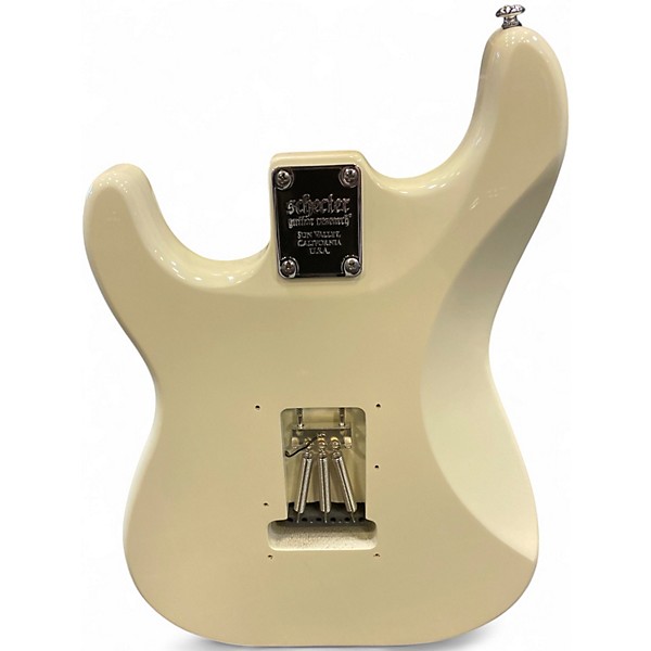 Used Schecter Guitar Research DIAMOND SERIES NICK JOHNSON Olympic White Solid Body Electric Guitar