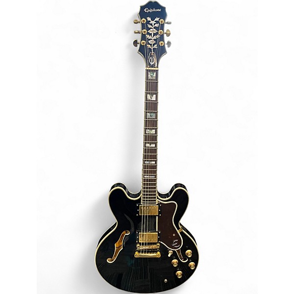 Used Epiphone Sheraton II Black Hollow Body Electric Guitar