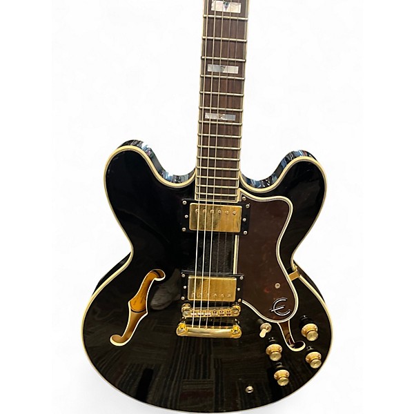 Used Epiphone Sheraton II Black Hollow Body Electric Guitar