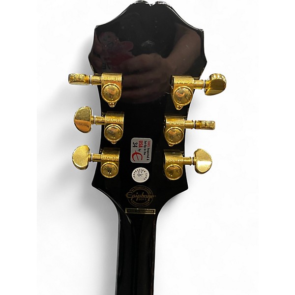 Used Epiphone Sheraton II Black Hollow Body Electric Guitar