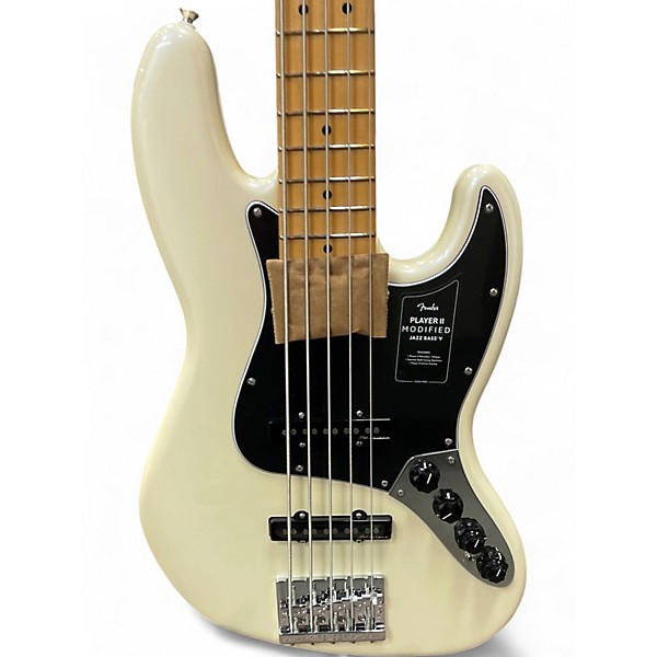 Used Fender PLAYER II MODIFIED JAZZ BASS Olympic Pearl Electric Bass Guitar