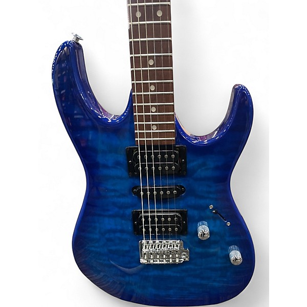 Used Ibanez GRX70QA GIO RX Series Blue Burst Solid Body Electric Guitar