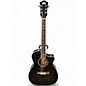 Used Guild OM260CE DELUXE Trans Black Acoustic Guitar thumbnail