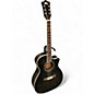 Used Guild OM260CE DELUXE Trans Black Acoustic Guitar