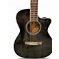 Used Guild OM260CE DELUXE Trans Black Acoustic Guitar