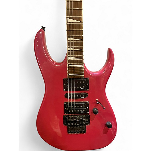 Used 2000s Ibanez EX 370 Pink Solid Body Electric Guitar
