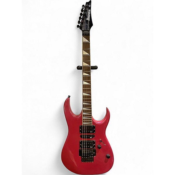 Used 2000s Ibanez EX 370 Pink Solid Body Electric Guitar