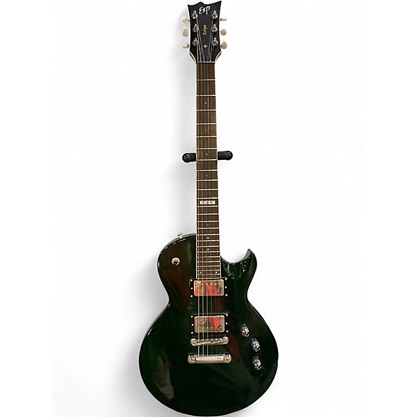 Used 2000s ESP Eclipse II Green Solid Body Electric Guitar