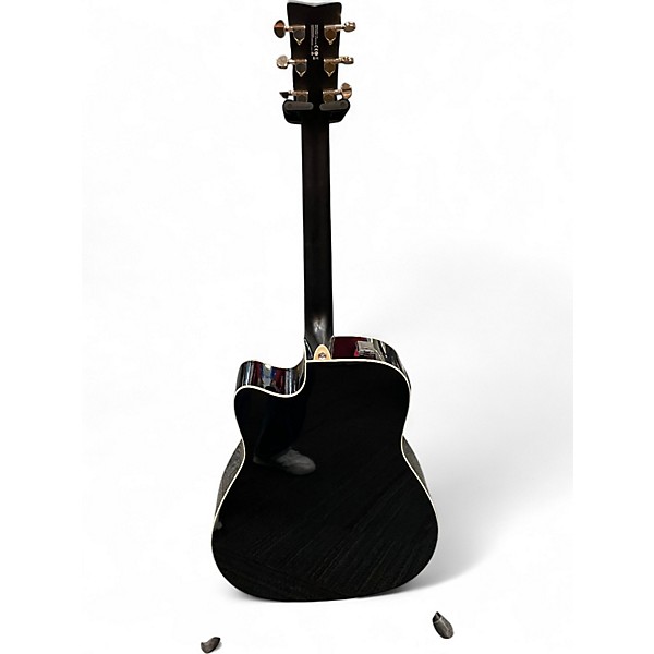 Used Yamaha FX335C Black Acoustic Electric Guitar