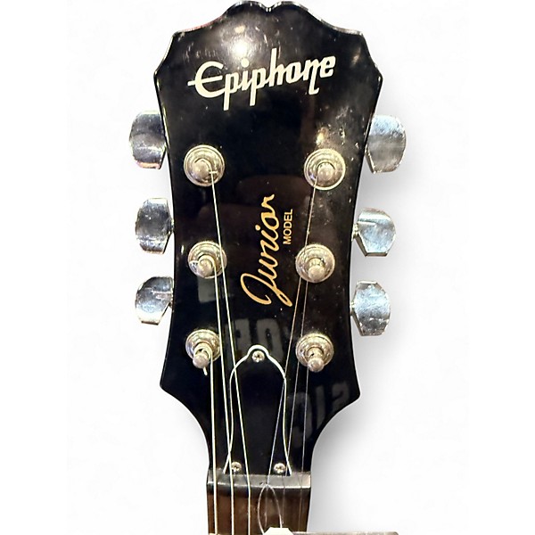 Used Epiphone Junior Model Black Solid Body Electric Guitar