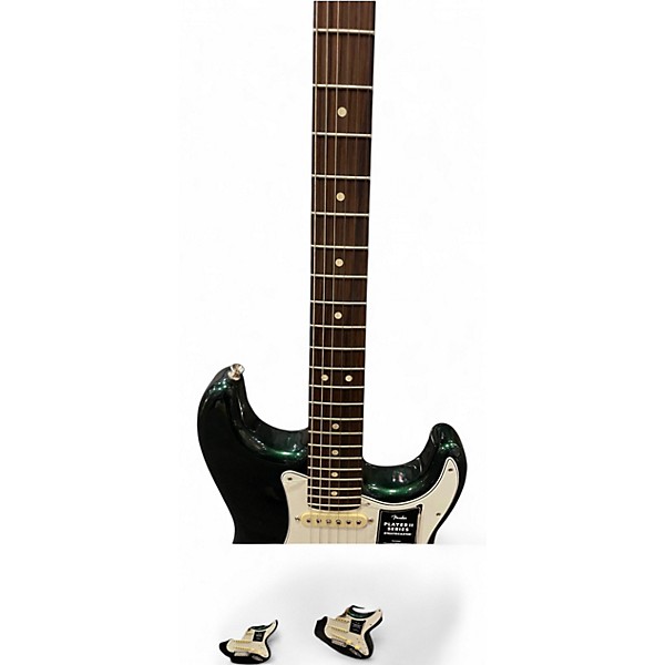 Used Fender Player II Stratocaster British Racing Green Solid Body Electric Guitar