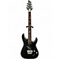 Used Schecter Guitar Research Damien Platinum With Floyd Rose and Sustainiac Satin Black Solid Body Electric Guitar thumbnail