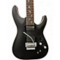 Used Schecter Guitar Research Damien Platinum With Floyd Rose and Sustainiac Satin Black Solid Body Electric Guitar