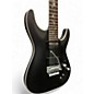 Used Schecter Guitar Research Damien Platinum With Floyd Rose and Sustainiac Satin Black Solid Body Electric Guitar