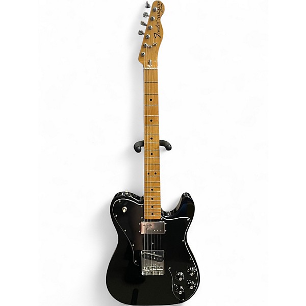 Used Fender Vintera 70s Telecaster Custom Black Solid Body Electric Guitar