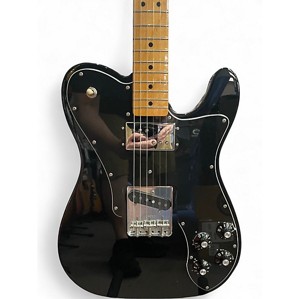 Used Fender Vintera 70s Telecaster Custom Black Solid Body Electric Guitar