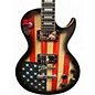 Used Leo Jaymz SINGLE CUT DELUXE AMERICAN FLAG Solid Body Electric Guitar
