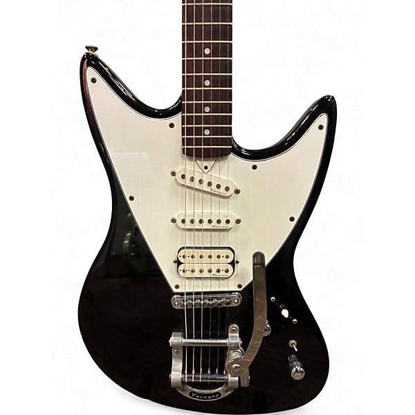 Vintage 1990s Vaccaro gx Black Solid Body Electric Guitar