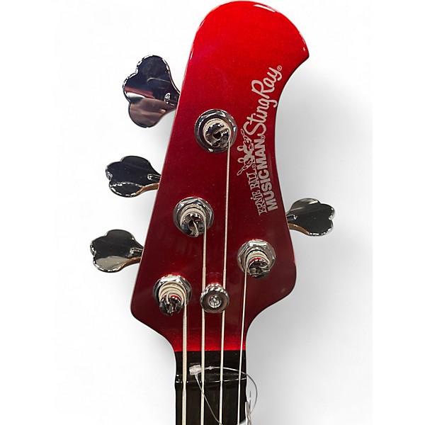 Used Ernie Ball Music Man StingRay Special H Candy Apple Red Electric Bass Guitar