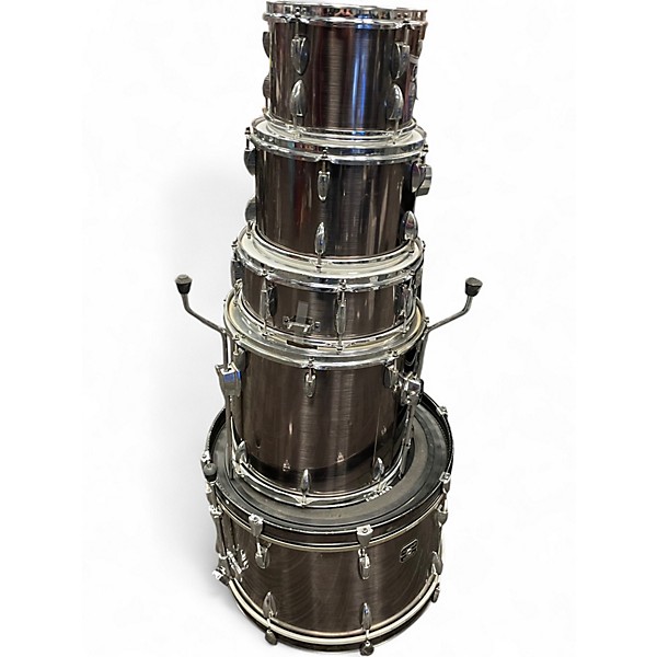 Used Gretsch Drums 5 Piece Energy Metallic Silver Drum Kit