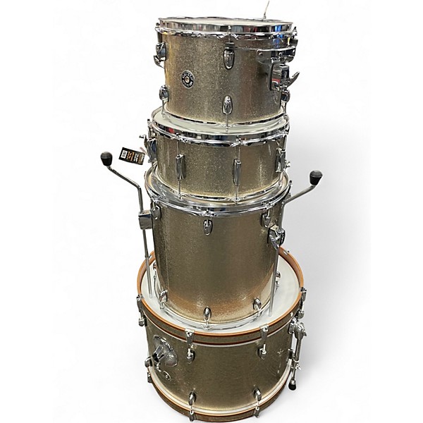 Used Gretsch Drums 4 Piece Catalina Sahara Sparkle Drum Kit