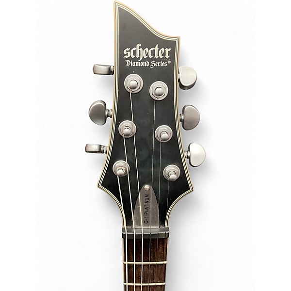 Used Schecter Guitar Research C1 Platinum Gray Solid Body Electric Guitar