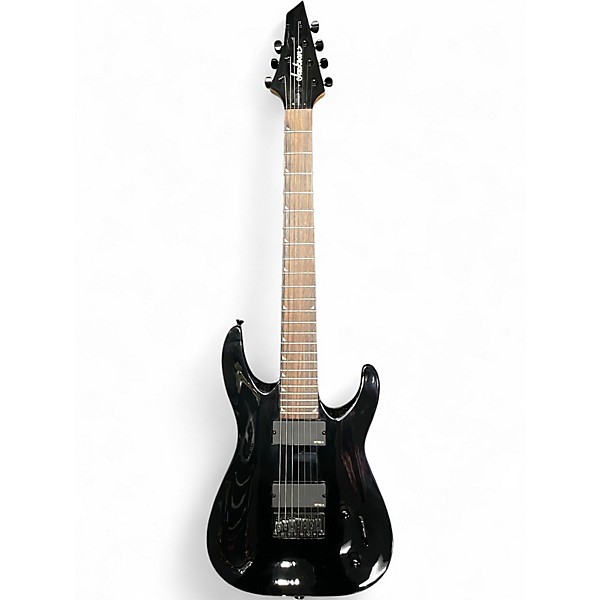 Used Jackson JS32-7 Dinky DKA 7 String Black Solid Body Electric Guitar