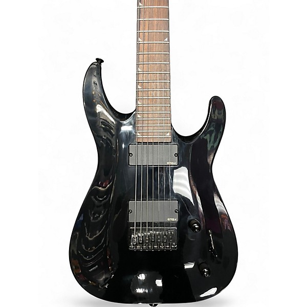 Used Jackson JS32-7 Dinky DKA 7 String Black Solid Body Electric Guitar