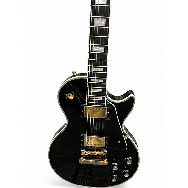 Used Epiphone Les Paul Custom Black Solid Body Electric Guitar