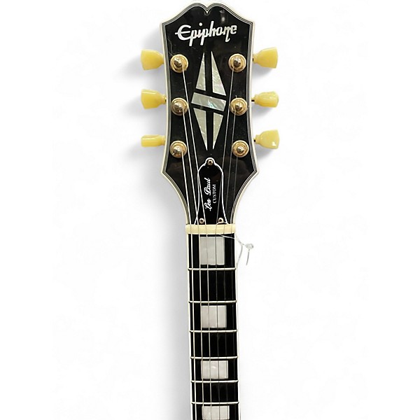 Used Epiphone Les Paul Custom Black Solid Body Electric Guitar