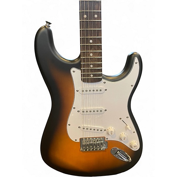 Used Squier Debut Collection Stratocaster 2 Color Sunburst Solid Body Electric Guitar