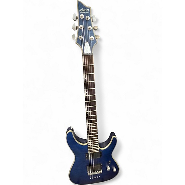 Used Schecter Guitar Research C1 Platinum Blue Solid Body Electric Guitar