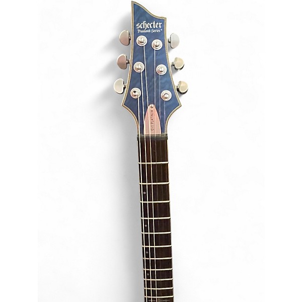 Used Schecter Guitar Research C1 Platinum Blue Solid Body Electric Guitar