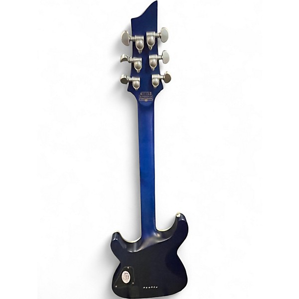 Used Schecter Guitar Research C1 Platinum Blue Solid Body Electric Guitar